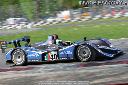 2008-04-26 Monza 0267 Le Mans Series - Amaral-Pia - Lola BO5-40 AER